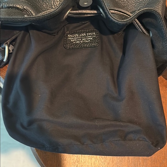 Coach and Four Bucket bag shoulder/crossbody  drawstring/ tassels  leather black - Picture 3 of 17